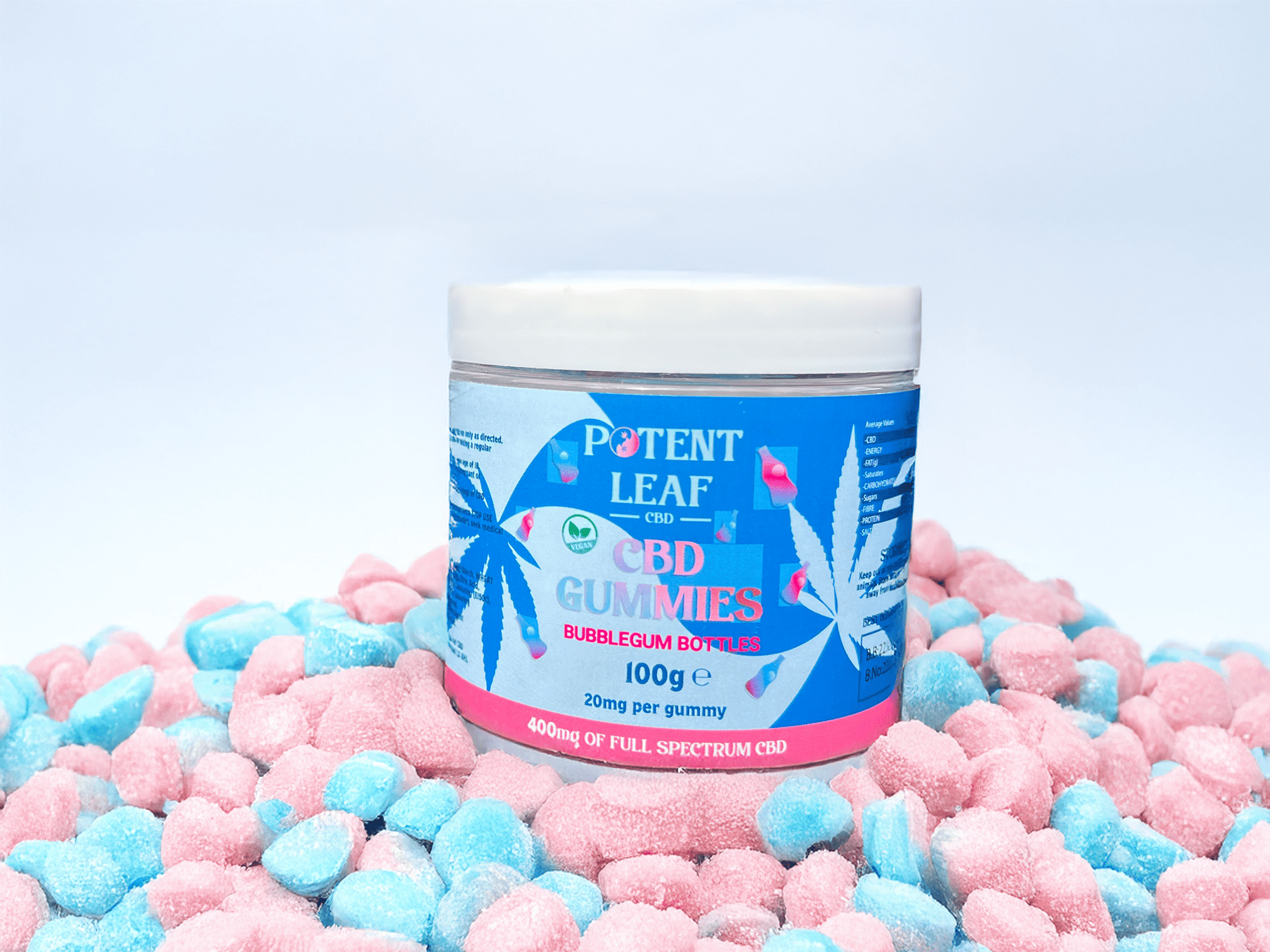 CBD Bubblegum Bottle Gummies Image One