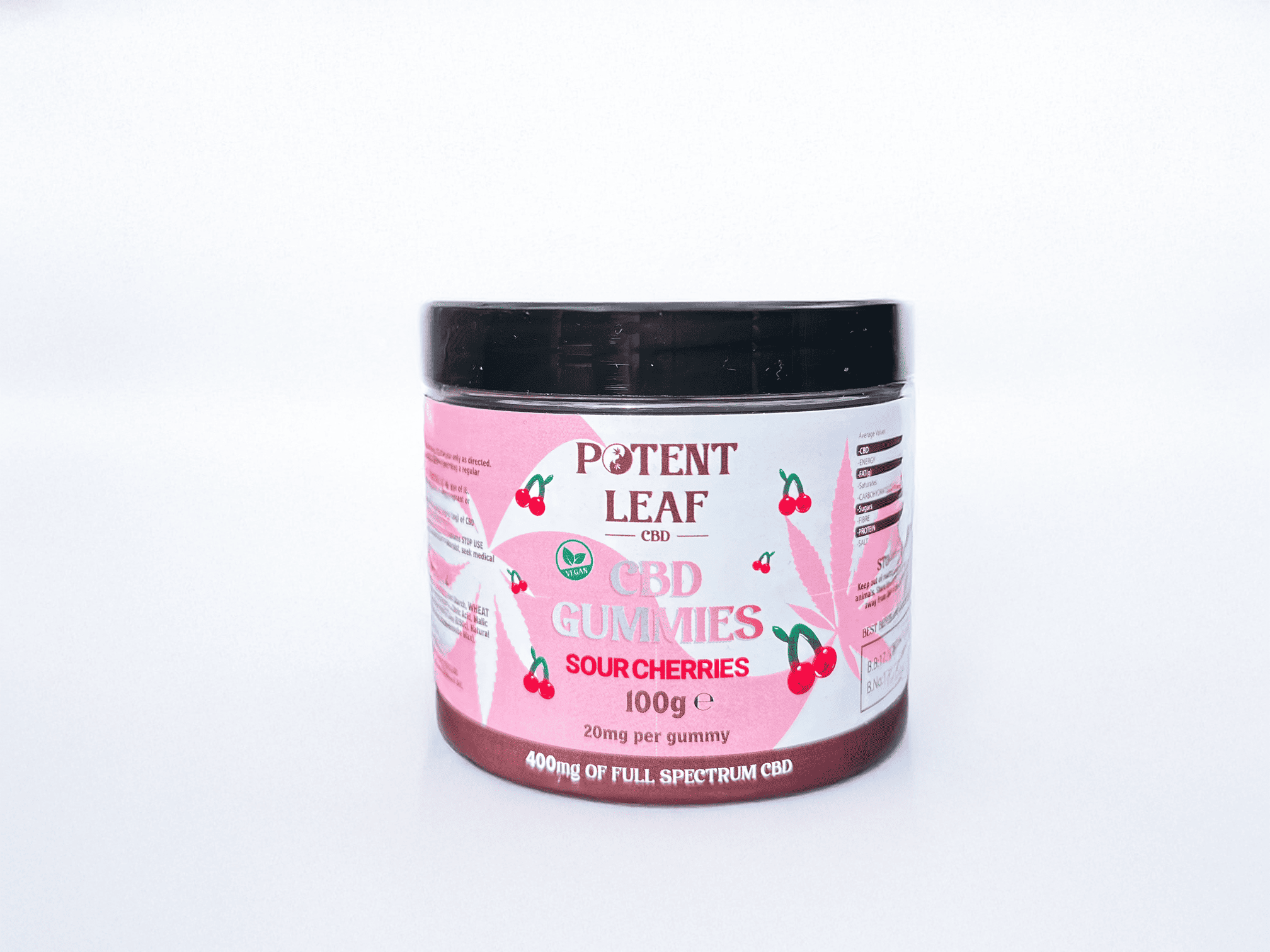CBD Sour Cherry Gummies Image Four