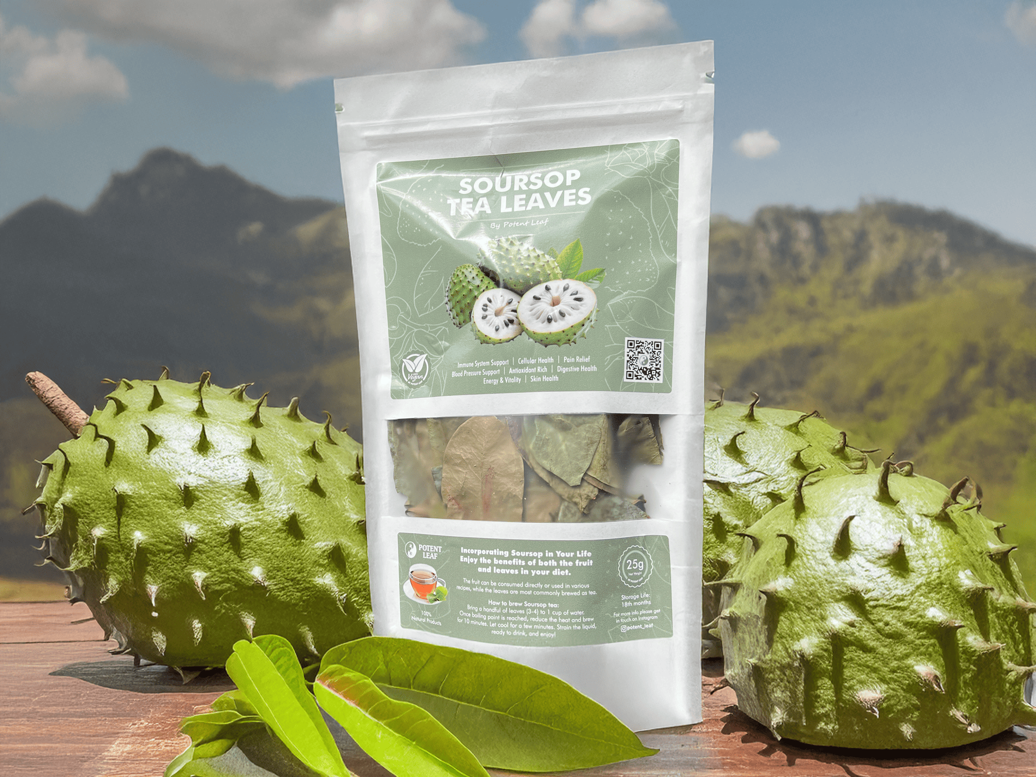 Soursop Tea Leaves Image Four